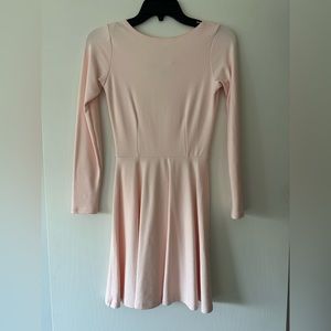American apparel powder pink dress